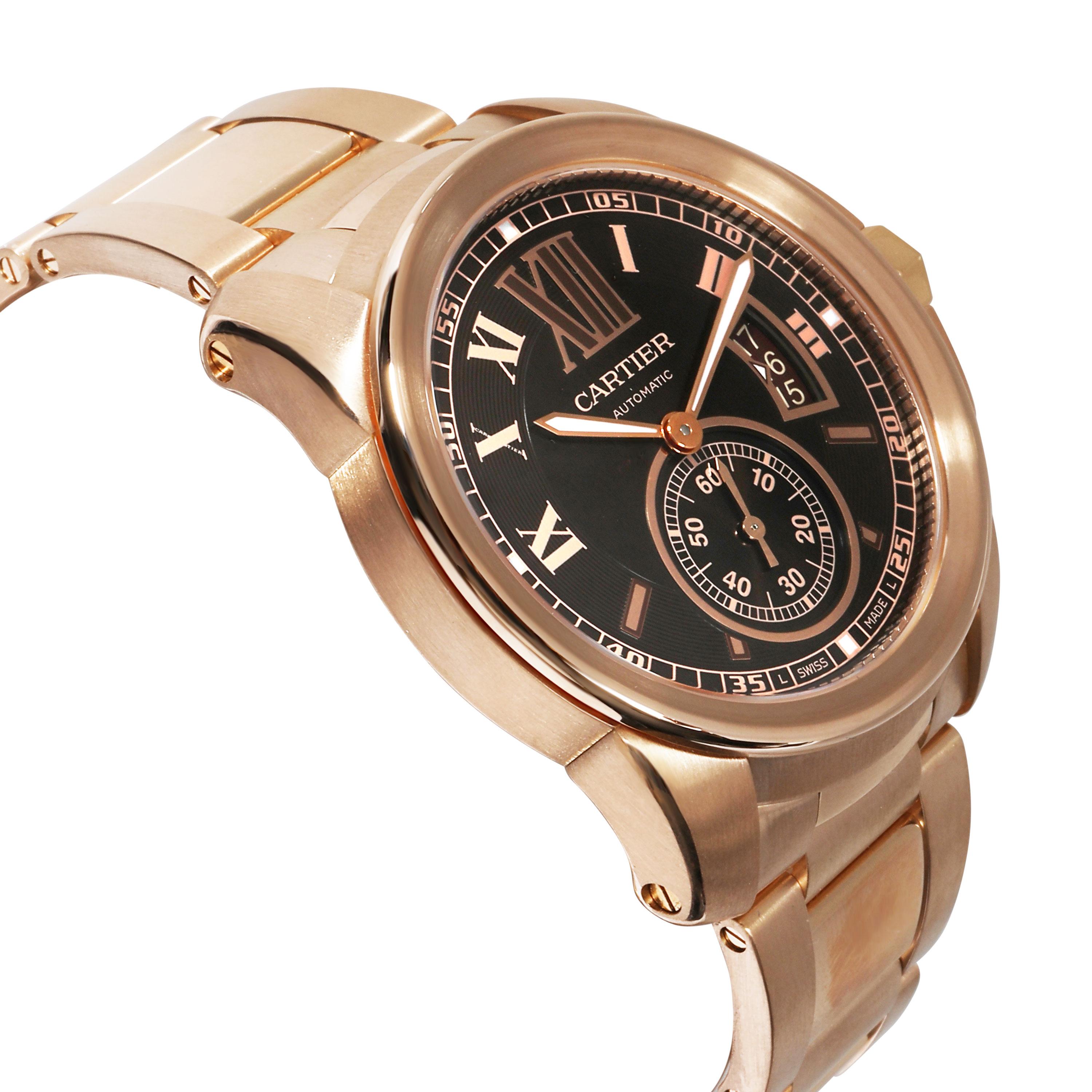 Cartier Calibre de Cartier W7100040 Men's Watch in 18 Karat Rose Gold 1