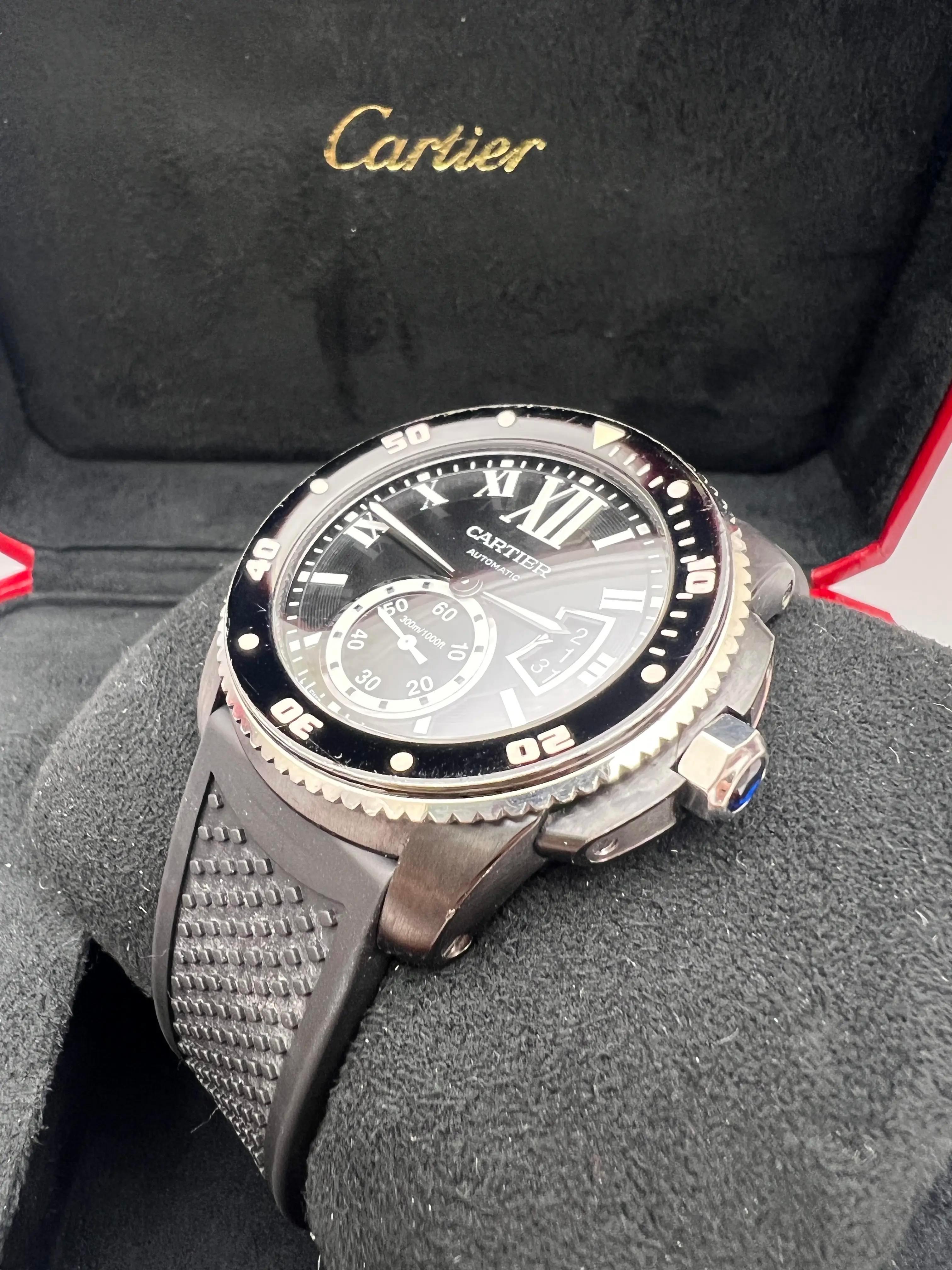 Cartier Calibre Diver 42mm Black ADLC Ceramic Bezel WSCA0006 Box Papers For Sale 5