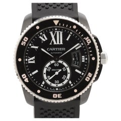 Cartier Calibre Diver 42mm Black ADLC Ceramic Bezel WSCA0006 Box Papers
