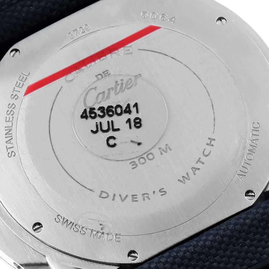 Cartier Calibre Diver Stainless Steel Blue Dial Watch WSCA0010 Unworn In Excellent Condition In Atlanta, GA