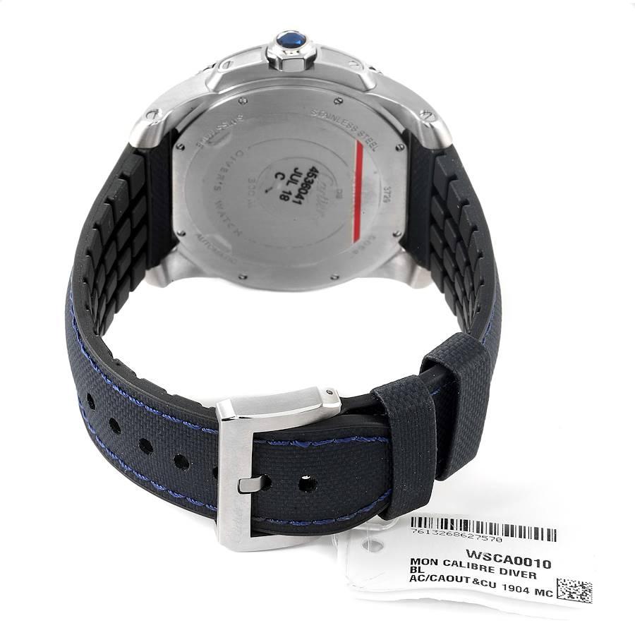 Men's Cartier Calibre Diver Stainless Steel Blue Dial Watch WSCA0010 Unworn