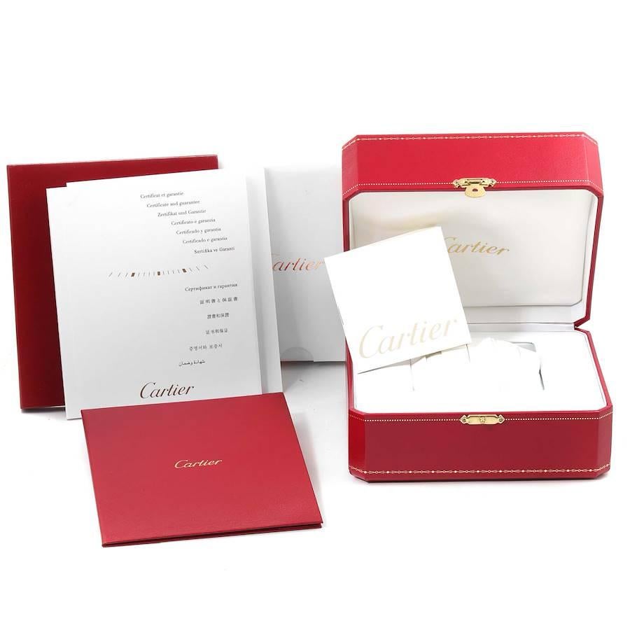 Cartier Calibre Diver Steel Rose Gold Mens Watch W7100055 Box Papers For Sale 7