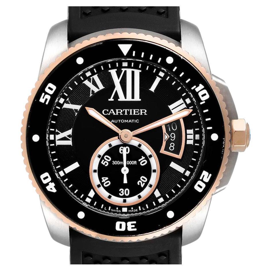 Cartier Calibre Diver Steel Rose Gold 