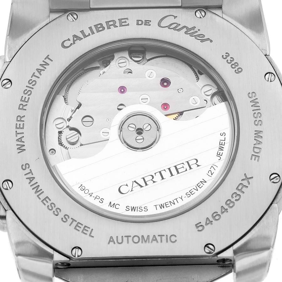 Cartier Calibre Diver Steel Rose Gold Silver Dial Watch W7100036 Box Papers 1