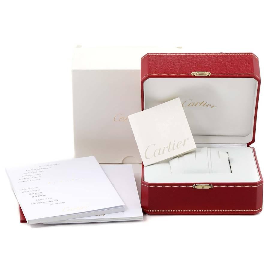 Cartier Calibre DiverCarbon Rose Gold Rubber Men's Watch W2CA0004 Box Papers For Sale 5