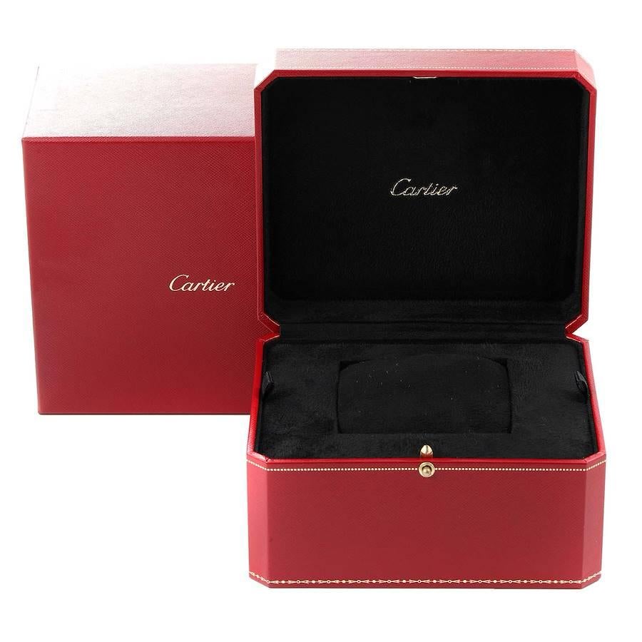 Cartier Calibre Divers Montre homme à cadran noir et bracelet caoutchouc W7100060 en vente 1