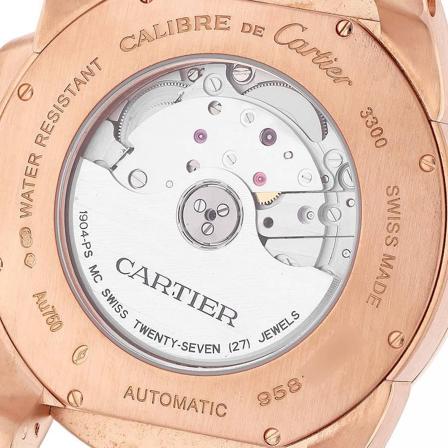 Automatik-Herrenuhr W7100007 von Cartier, Kaliber Rosgold, braunes Zifferblatt 3