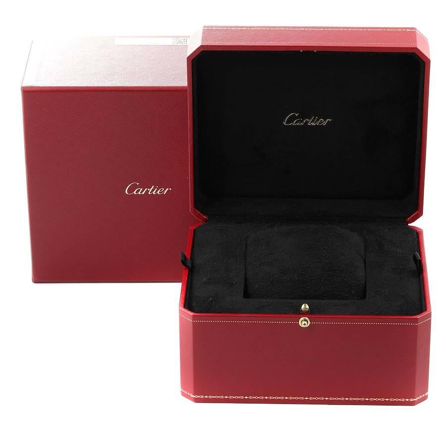 Cartier Calibre Rose Gold Brown Dial Automatic Mens Watch W7100007 For Sale 1
