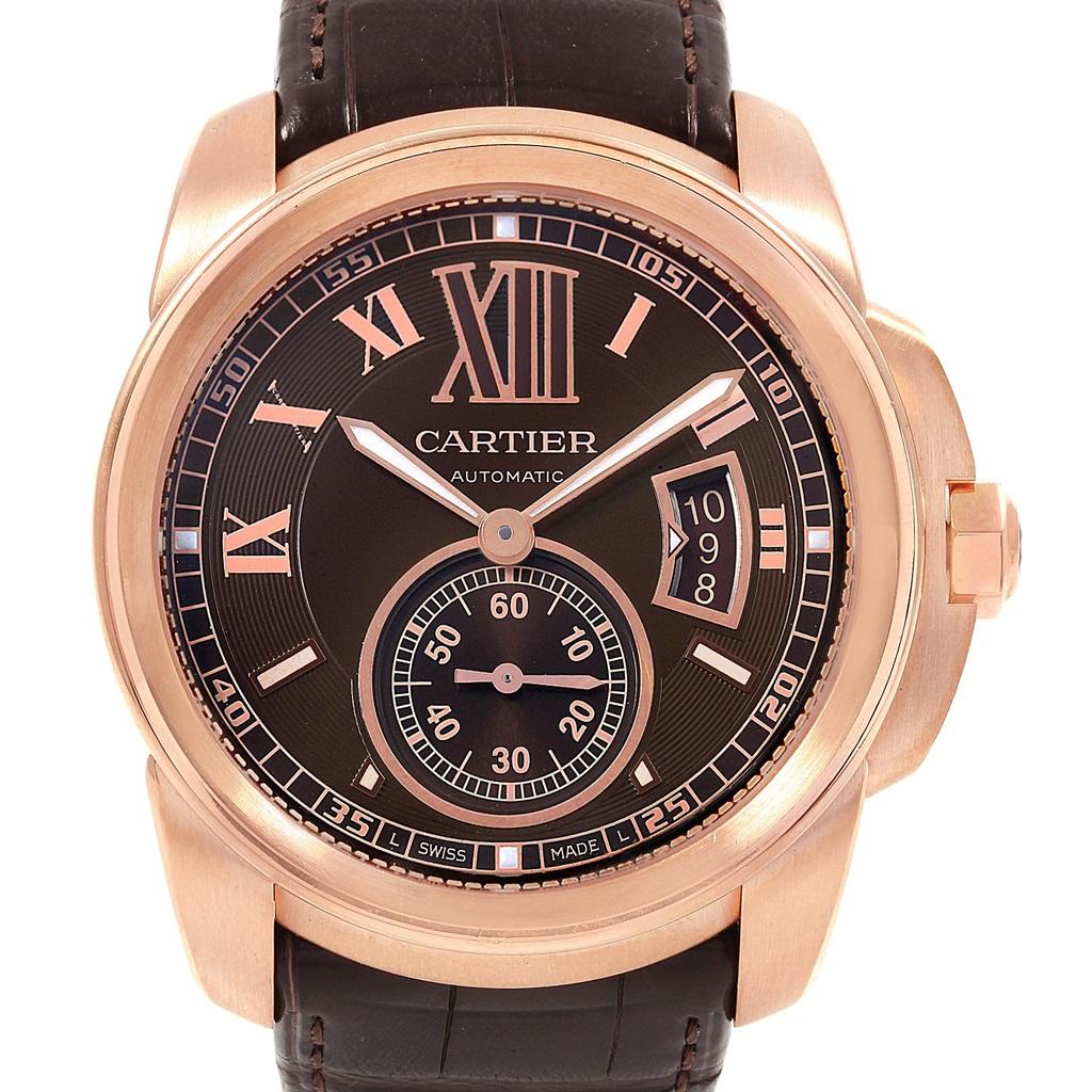 cartier rose gold calibre watch cartier rose gold calibre watch