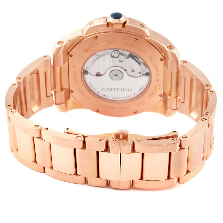 Cartier Calibre Rose Gold Brown Dial Automatic Mens Watch W7100040 3