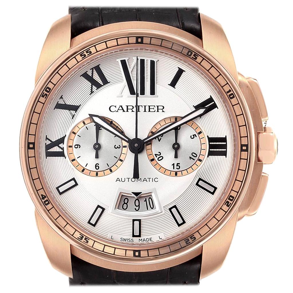 calibre de cartier rose gold wrist calibre de cartier rose gold wrist