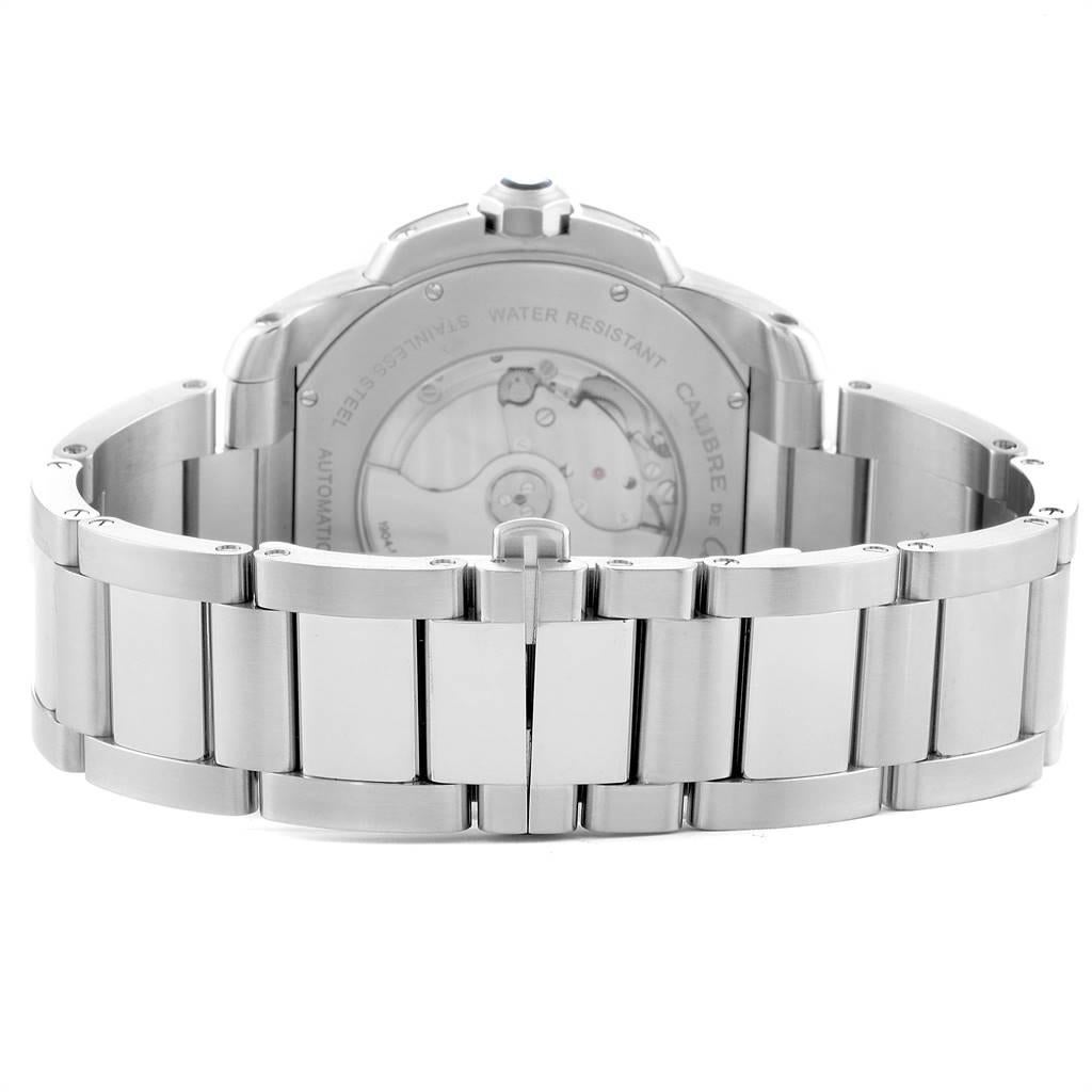 Cartier Calibre Silver Dial Steel Automatic Men's Watch W7100015 4