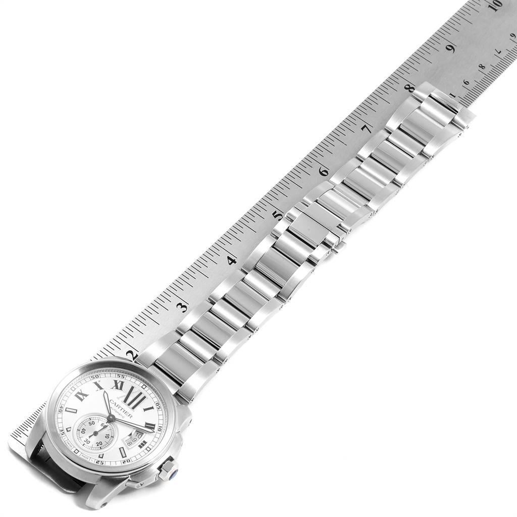 Cartier Calibre Silver Dial Steel Automatic Men's Watch W7100015 5