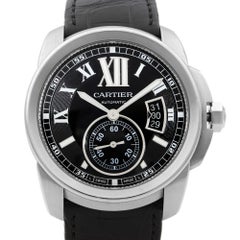 Cartier Calibre Stainless Steel Black Dial Automatic Men’s Watch W7100037