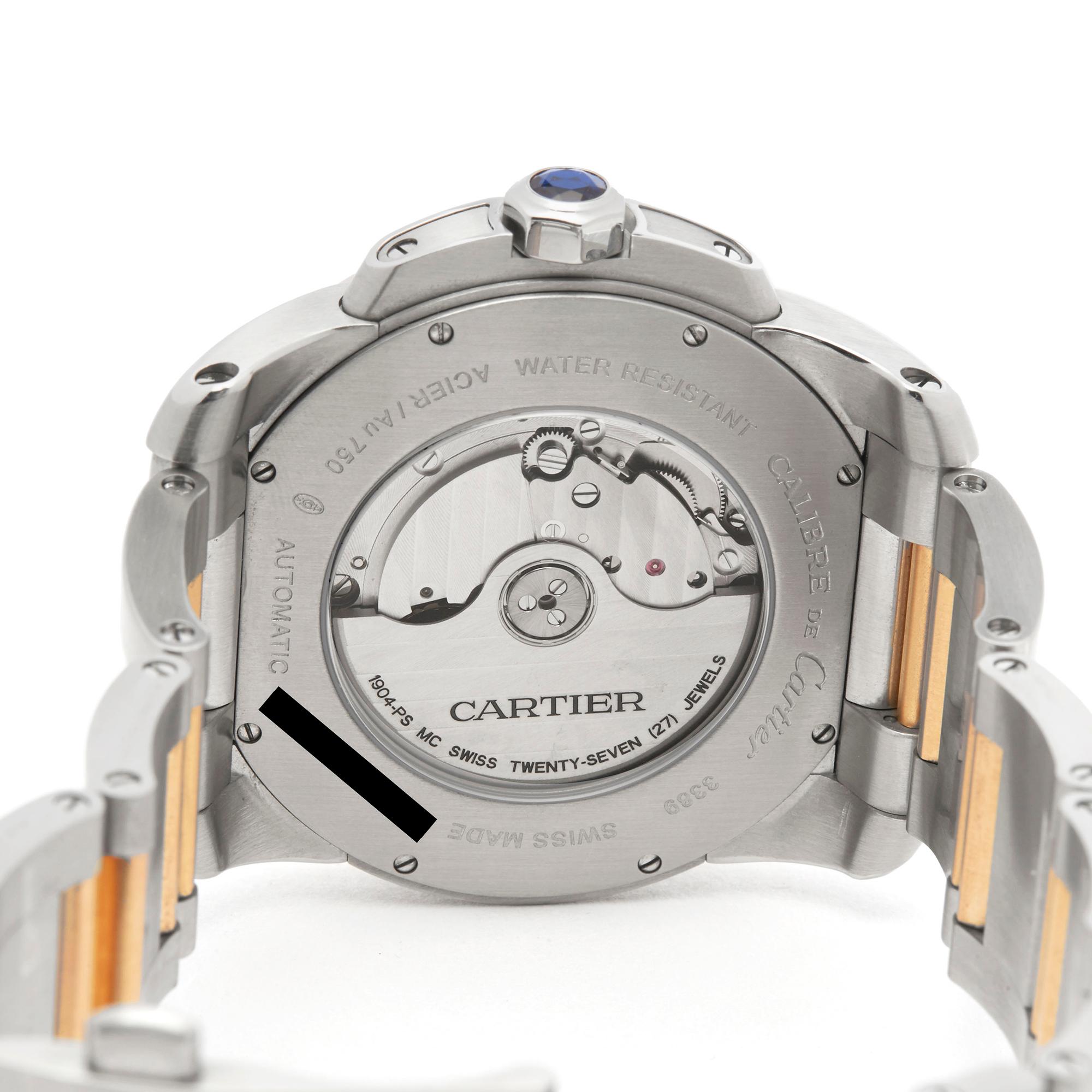 Cartier Calibre Stainless Steel and Rose Gold 3389 2