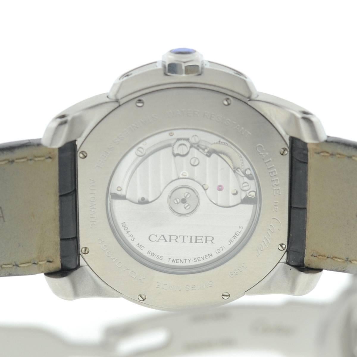 Cartier Stainless Steel Calibre Automatic Wristwatch 5