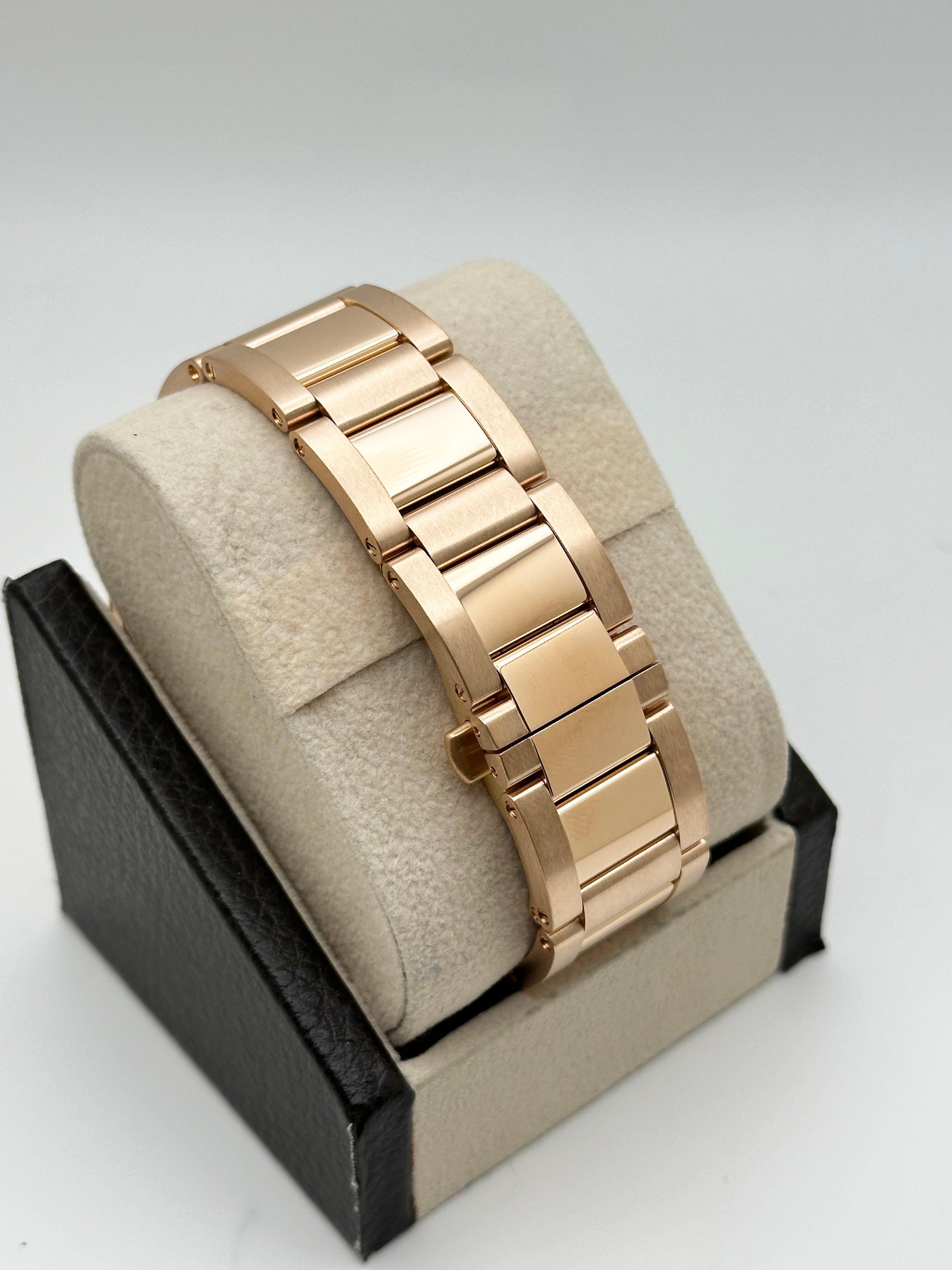Cartier Calibro W7100018 42mm Ref 3300 18K Rose Gold Box Paper 2018 in vendita 5