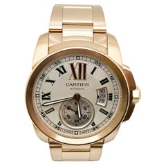Cartier Calibre W7100018 42mm Ref 3300 18K Rose Gold Box Paper 2018