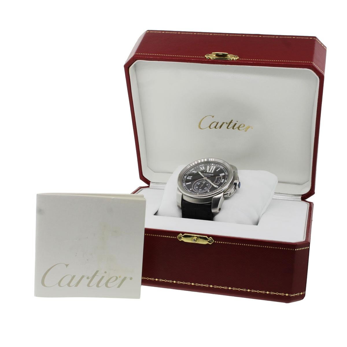 Cartier Calibre Wristwatch, Ref. 3389 In Excellent Condition In Boca Raton, FL