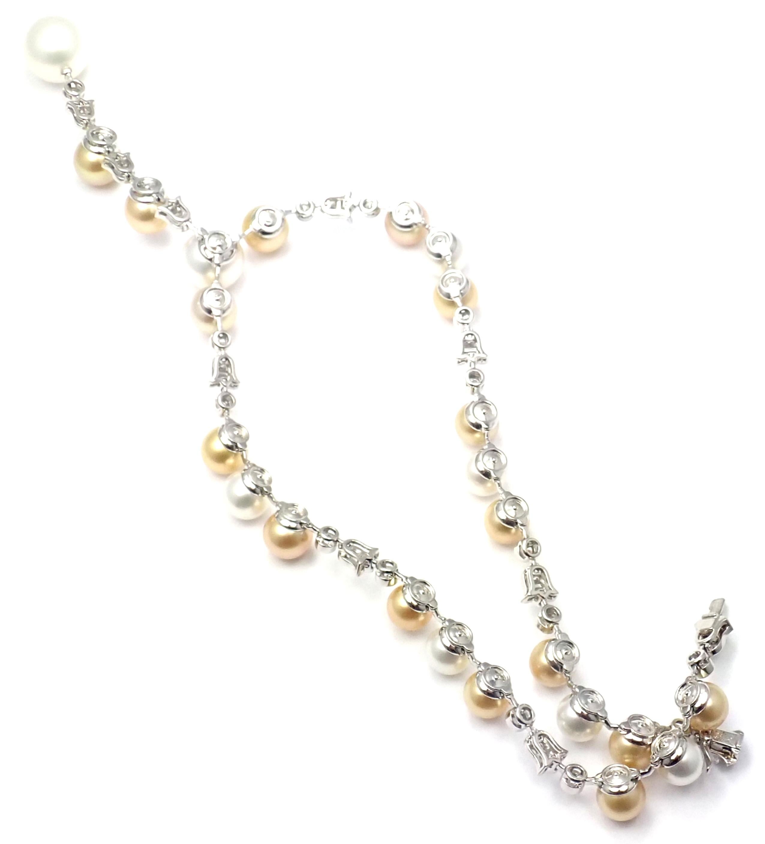 Cartier Halskette aus Platin mit Calin-Diamant-Tahiti- und Südsee-Perlen im Angebot 2