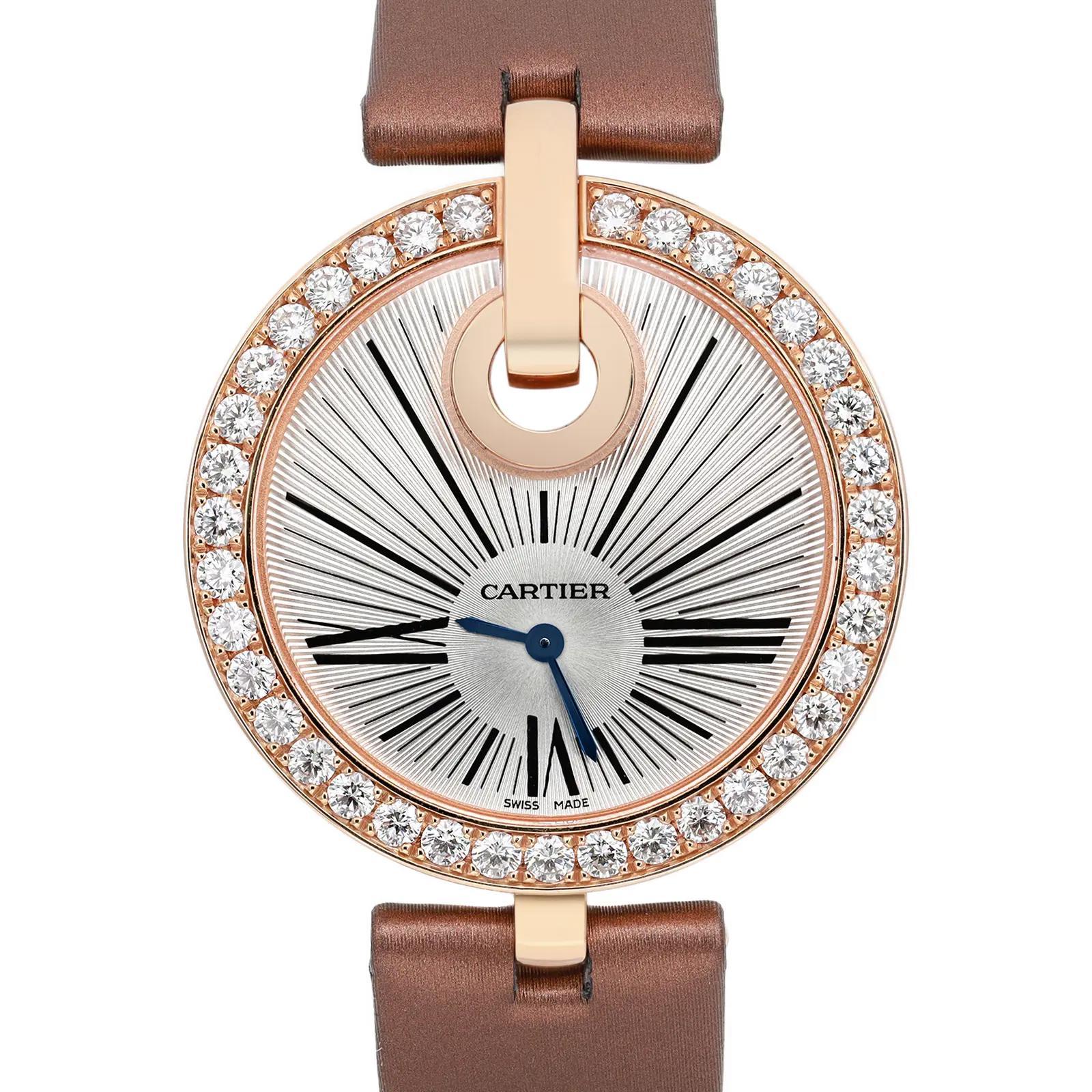 Pre-owned. Excellent condition. Unworn Band. Comes with original box but no papers.

General Information:
Brand: Cartier
Model: Captive
Model Number: WG600011
Type: Wristwatch
Style: Dress/Formal
Department: Women
Country/Region of Manufacture: