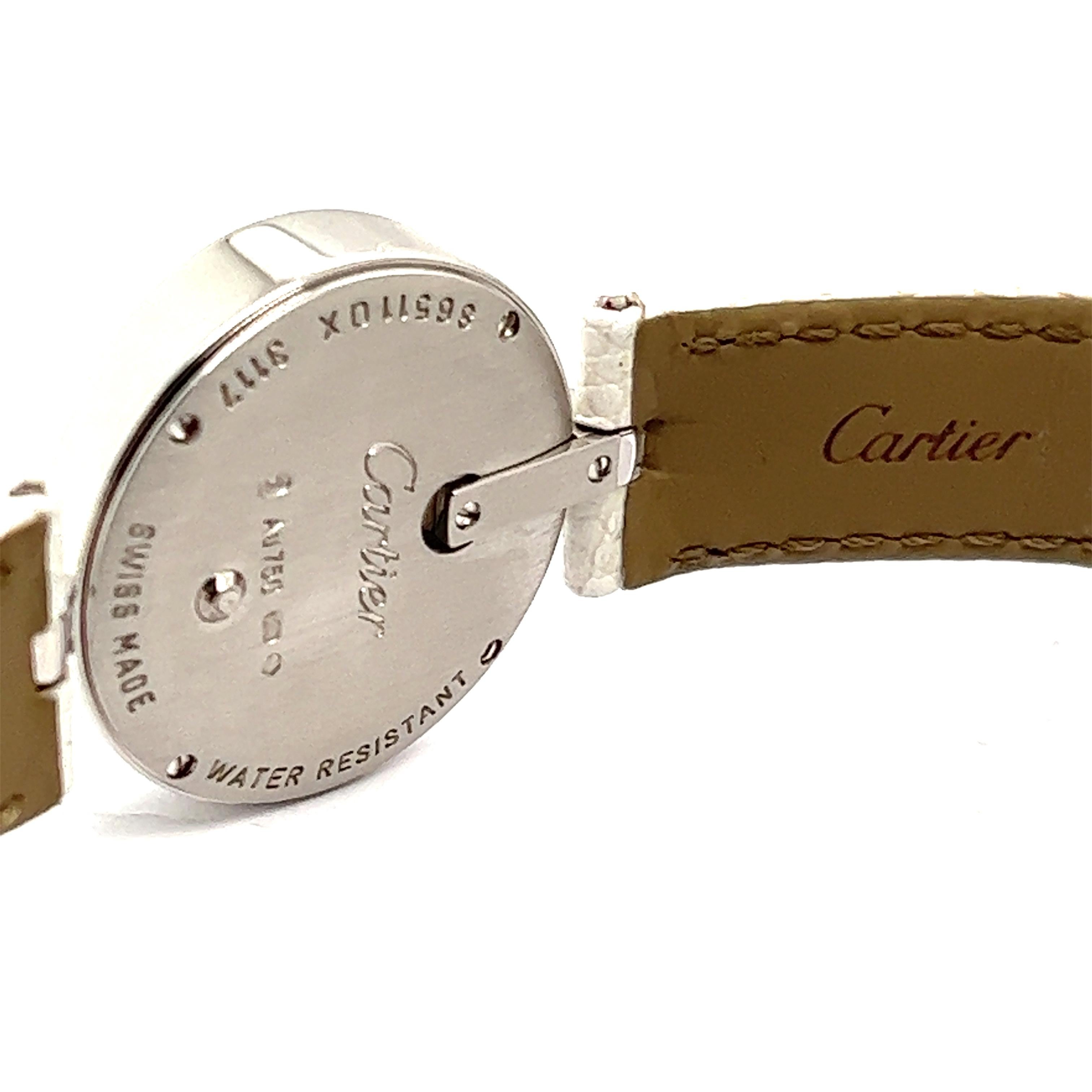 Cartier Montre Captive de Cartier pour femme en or blanc Unisexe en vente