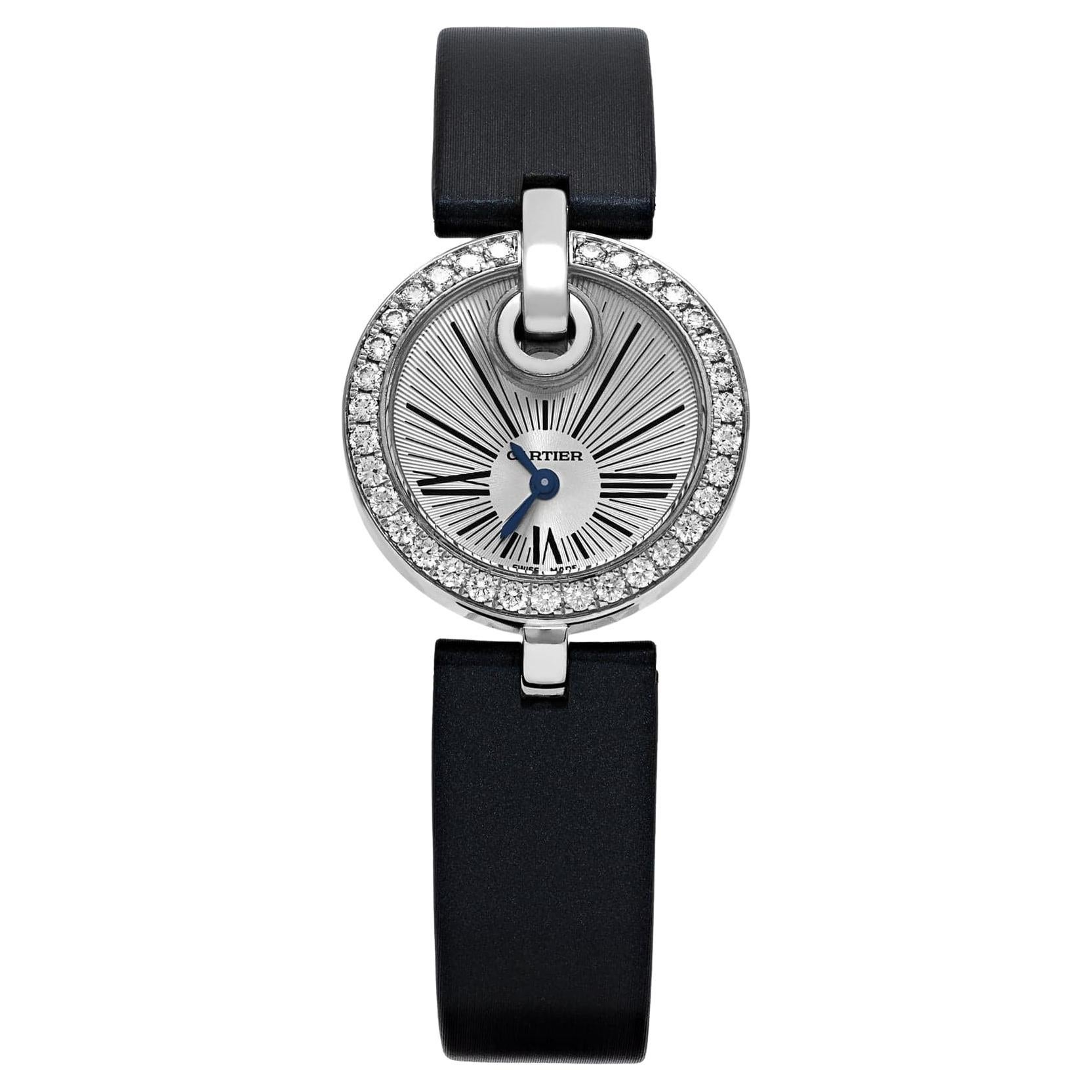 Cartier Captive de Cartier WG600012 Quadrante argentato al quarzo in oro bianco