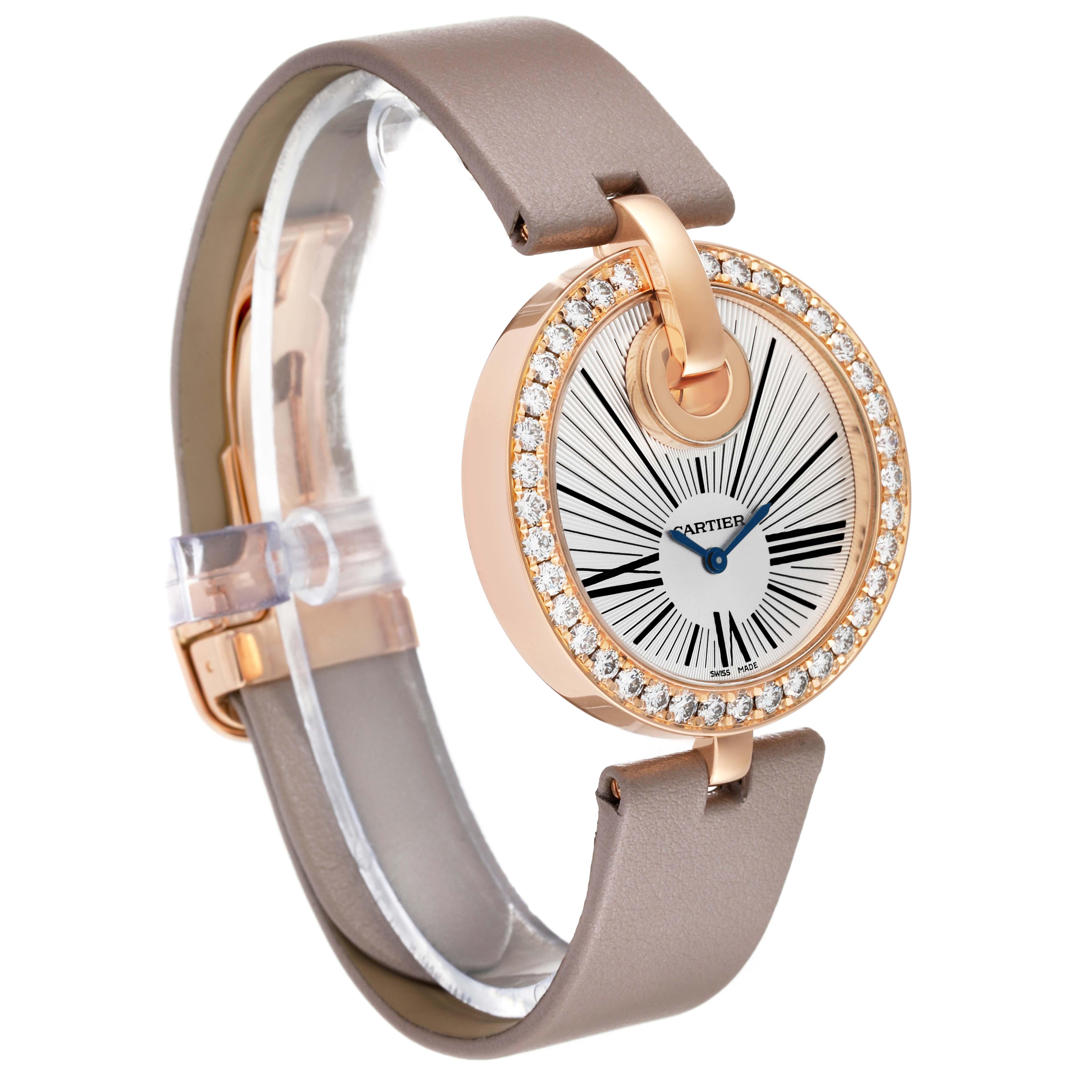 Cartier Captive Rose Gold Diamond Ladies Watch WG600011 For Sale 2