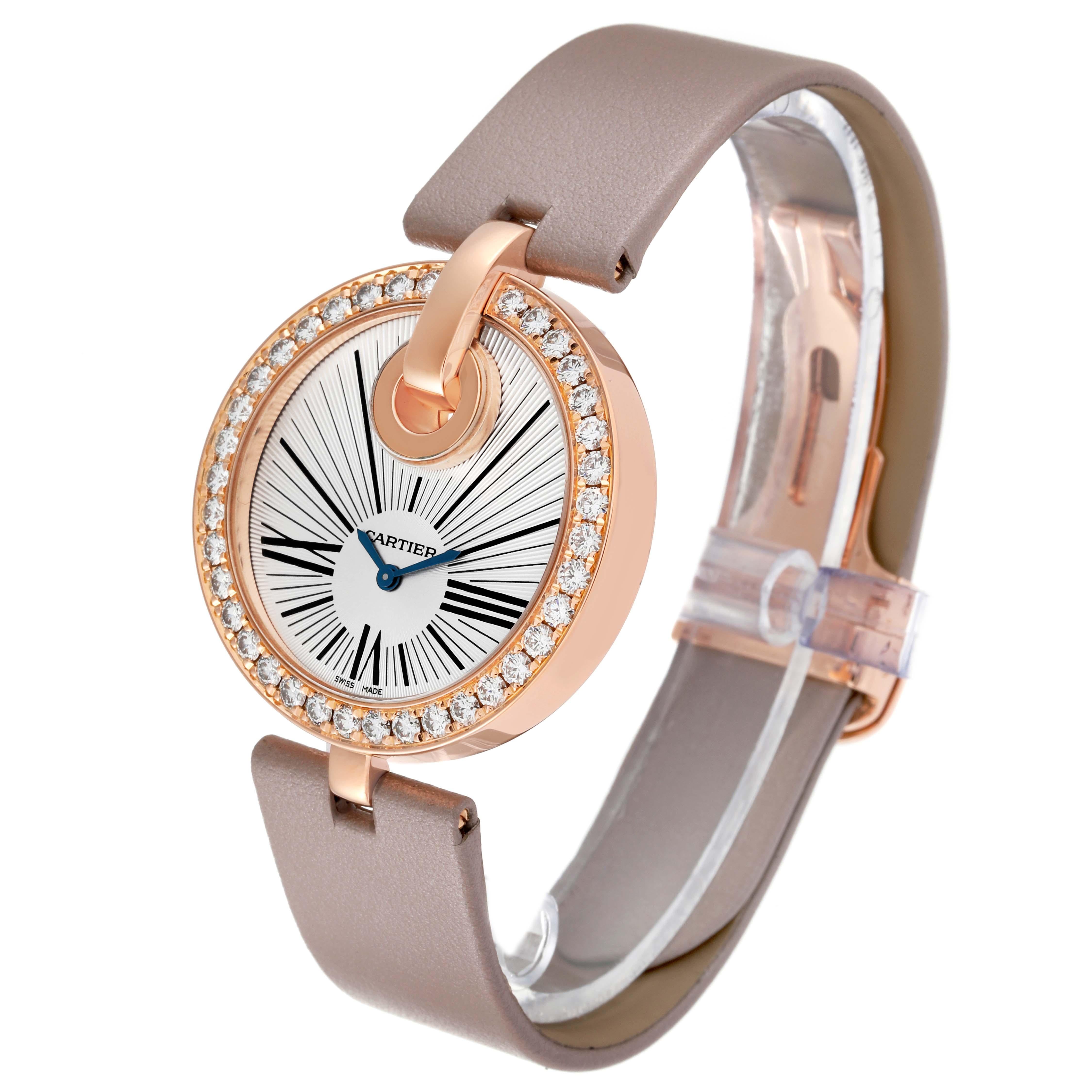 Cartier Captive Rose Gold Diamond Ladies Watch WG600011 For Sale 4