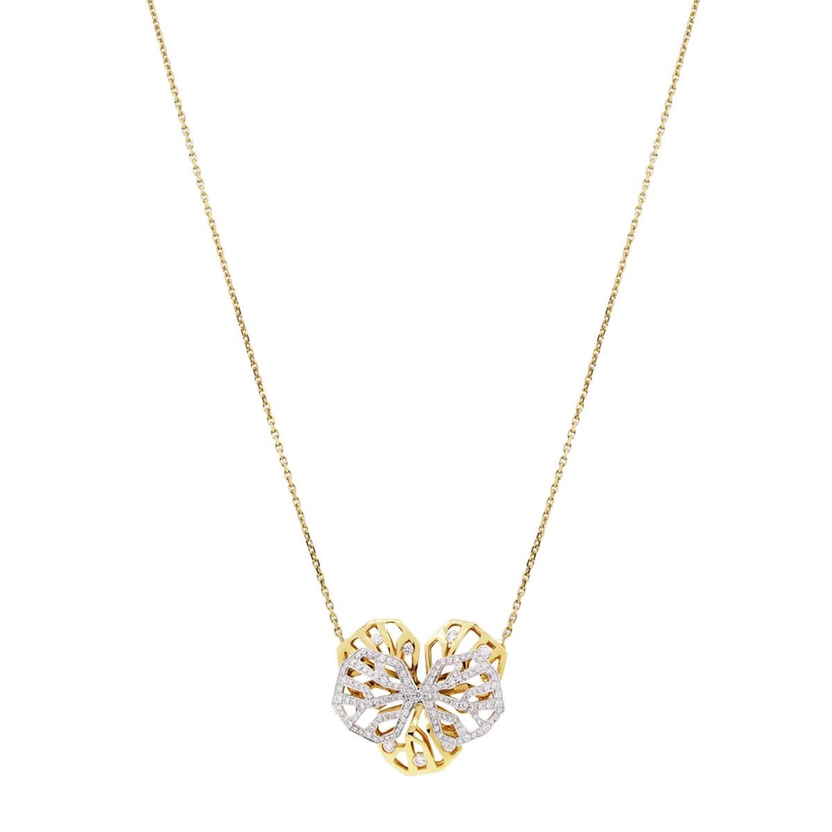 Designer: Cartier
Style: Caresse D'orchidees 18k Two Tone Gold Necklace
Length: 15.5