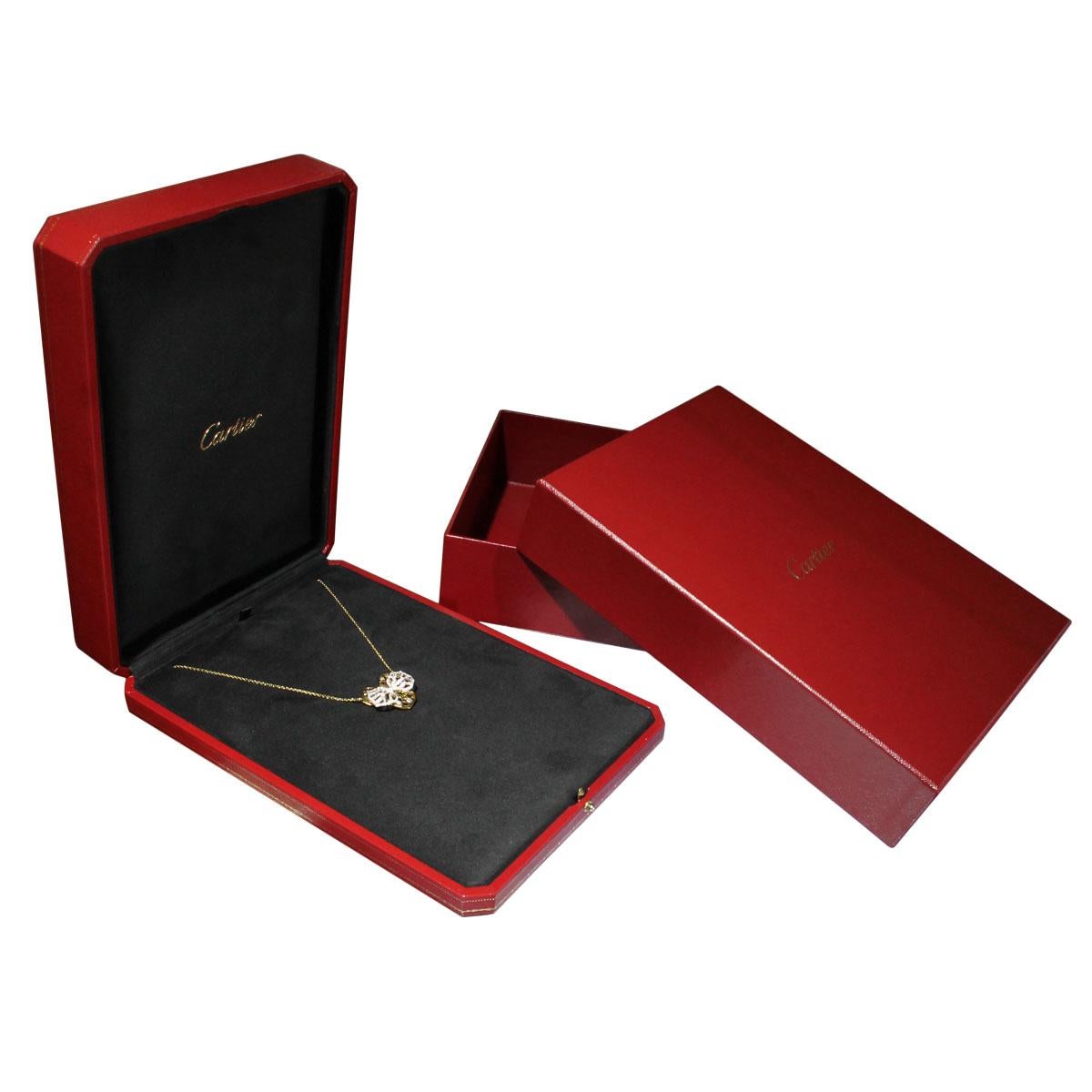 Cartier Caresse D'orchidees 18 Karat Two-Tone Gold Necklace 2