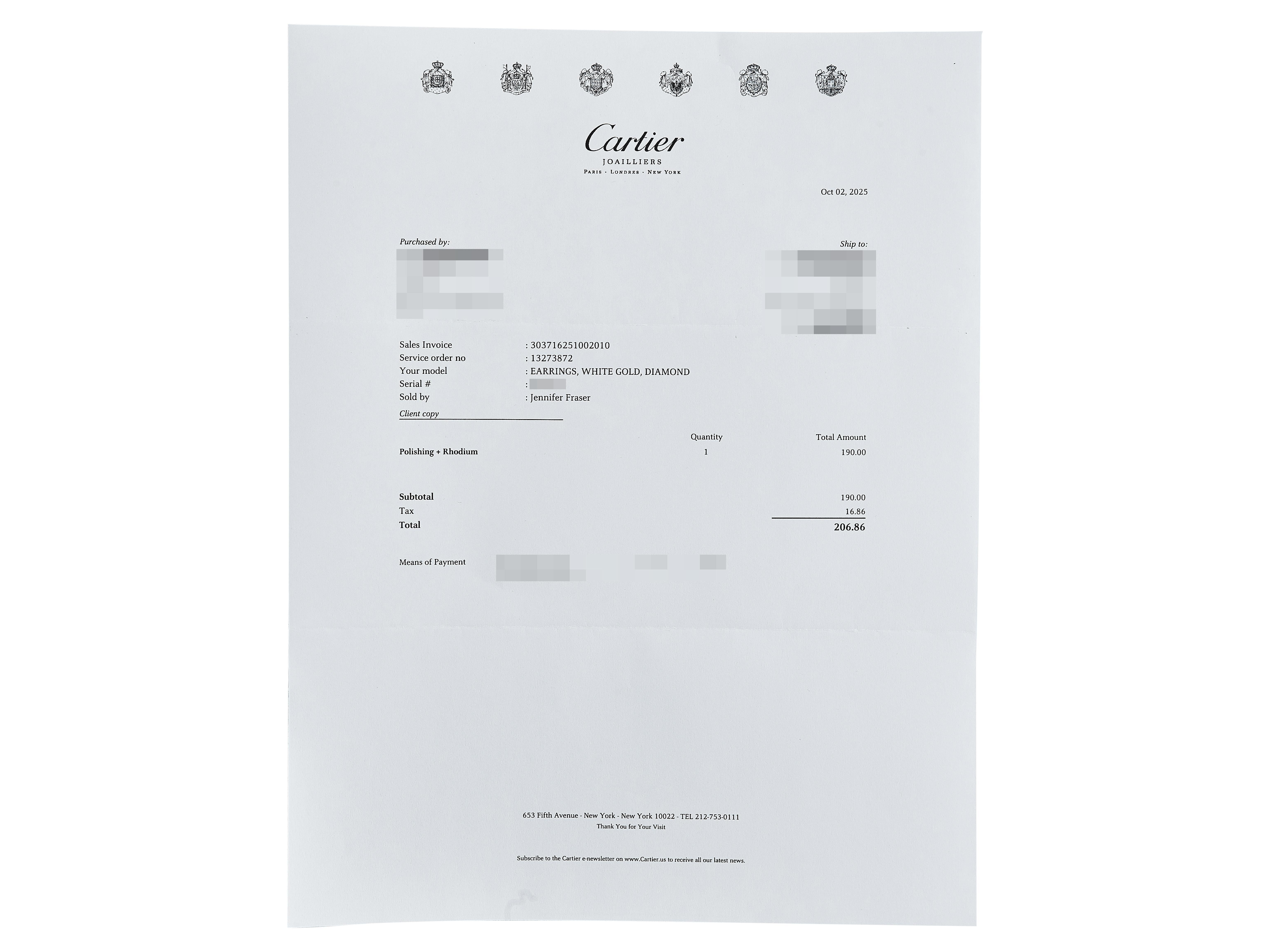 Orecchini Cartier Caresse d'Orchidées de Cartier in oro bianco 18 carati con diamante in vendita 1