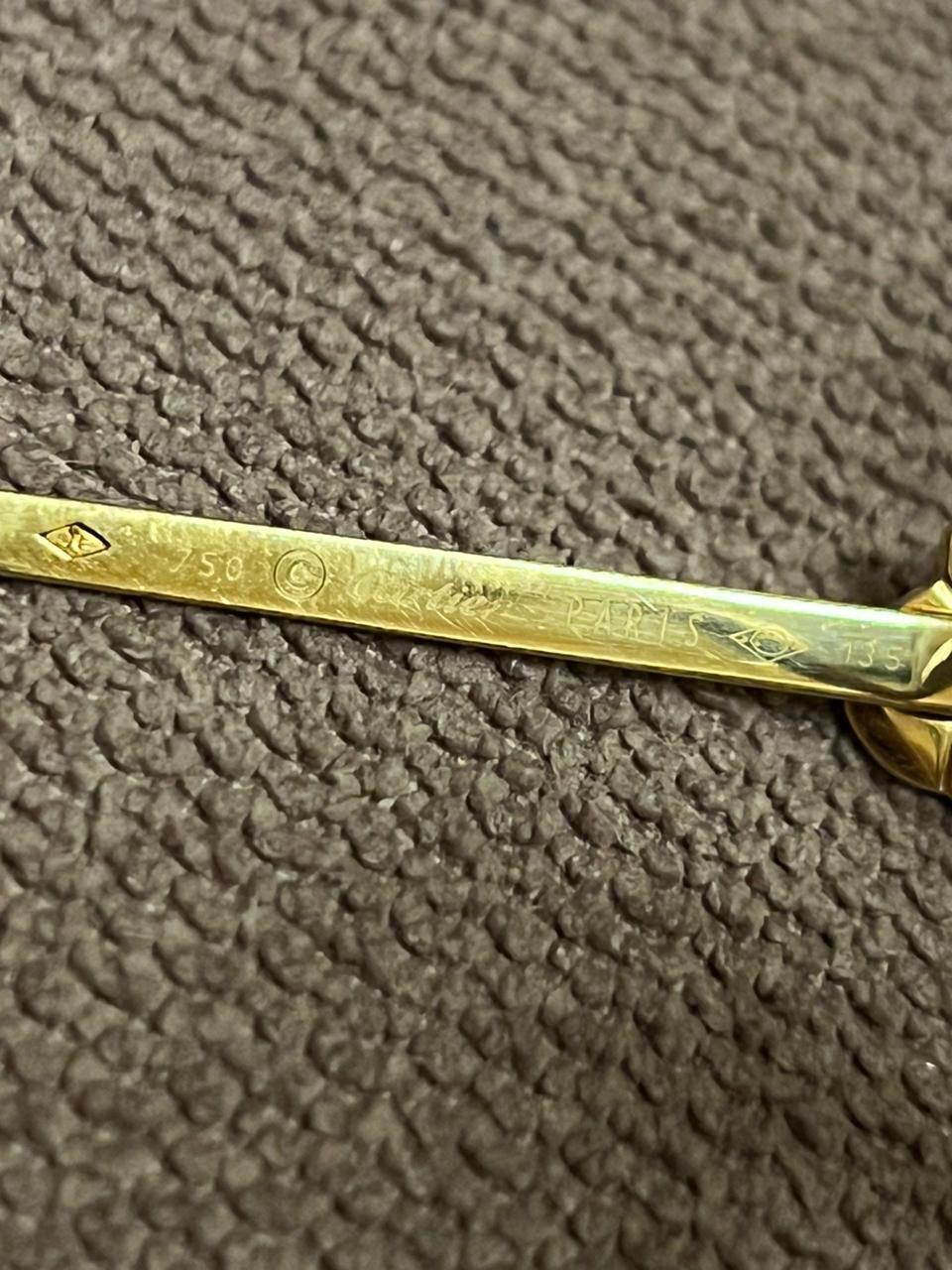 CARTIER Caresse d'Orchidées de Cartier Solid Gold 18K Eyeglasses In Excellent Condition For Sale In Forest Hills, NY