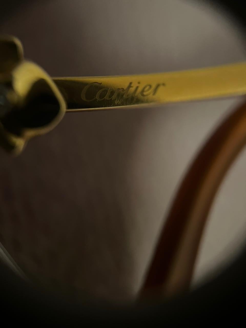 CARTIER Caresse d'Orchidées de Cartier Solid Gold 18K Eyeglasses For Sale 1