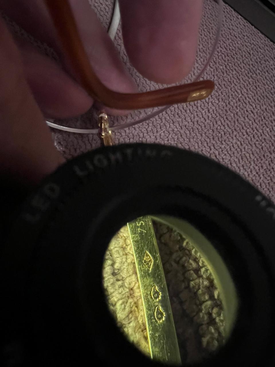 CARTIER Caresse d'Orchidées de Cartier Solid Gold 18K Eyeglasses For Sale 4