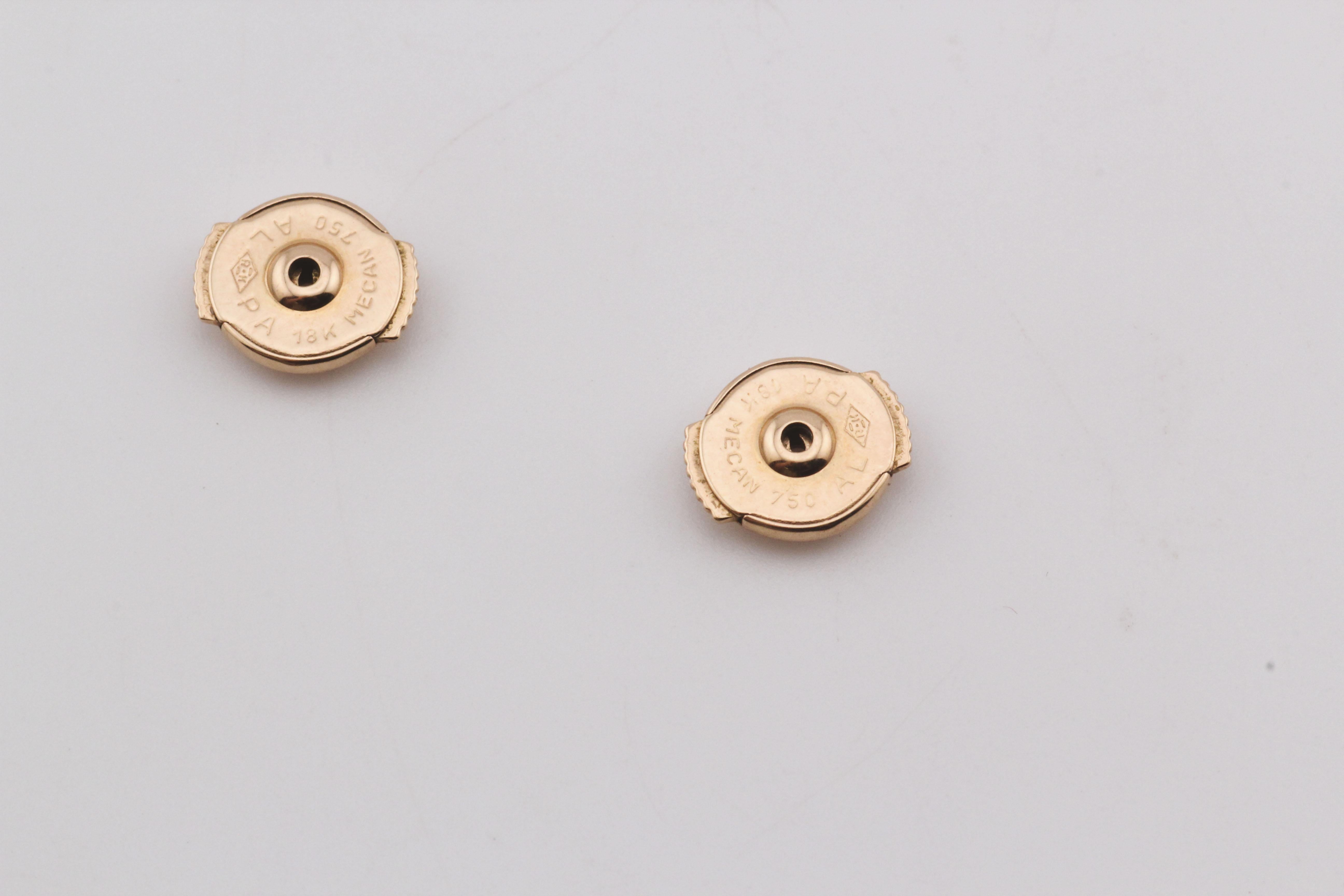 Orecchini Cartier Caresse d'Orchidees con diamanti e zaffiri rosa in oro rosa 18 carati in vendita 2