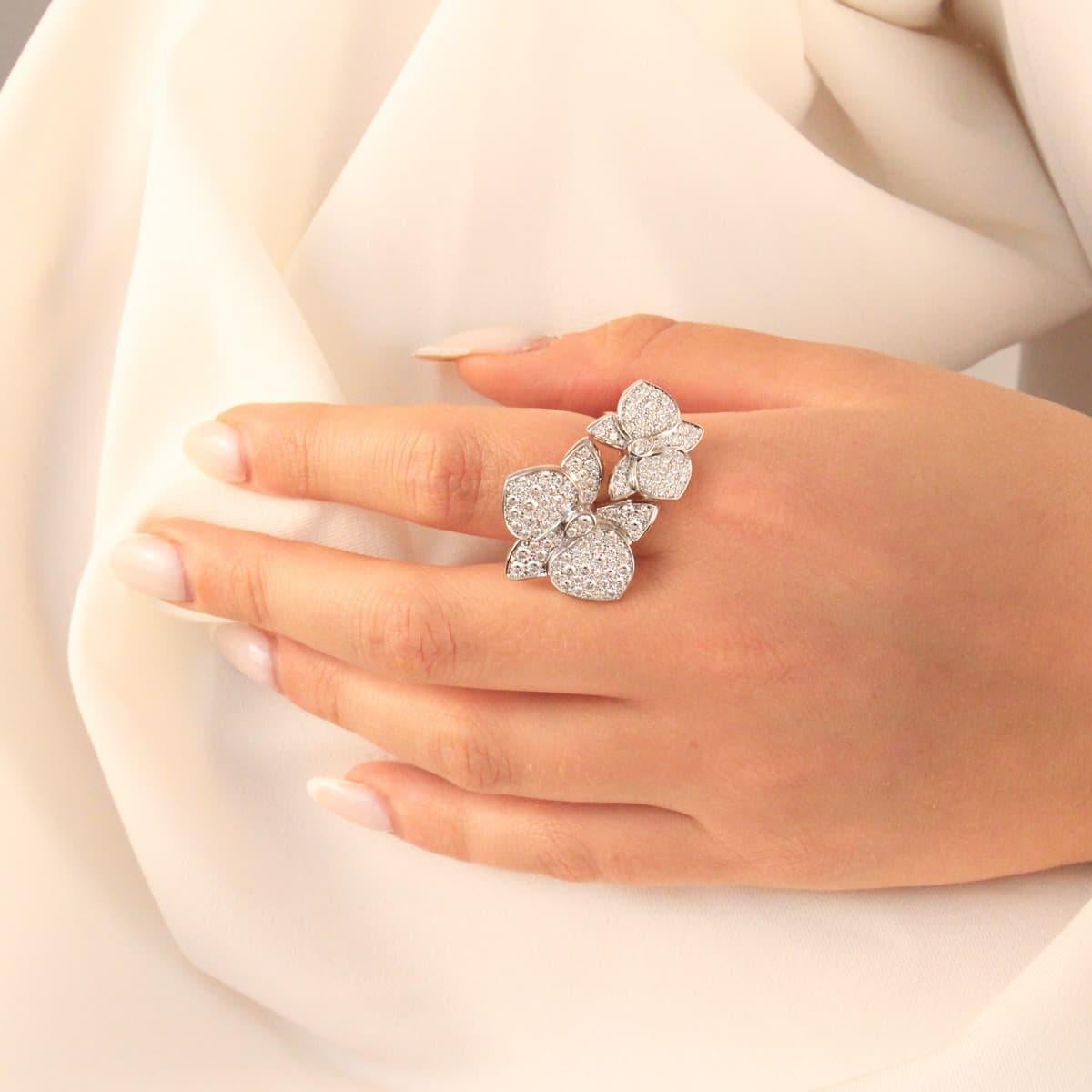 Cartier Caresse D'Orchidées Diamantring im Zustand „Hervorragend“ in London, GB