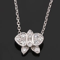 CARTIER Caresse d'Orchidees Diamond White Gold Necklace