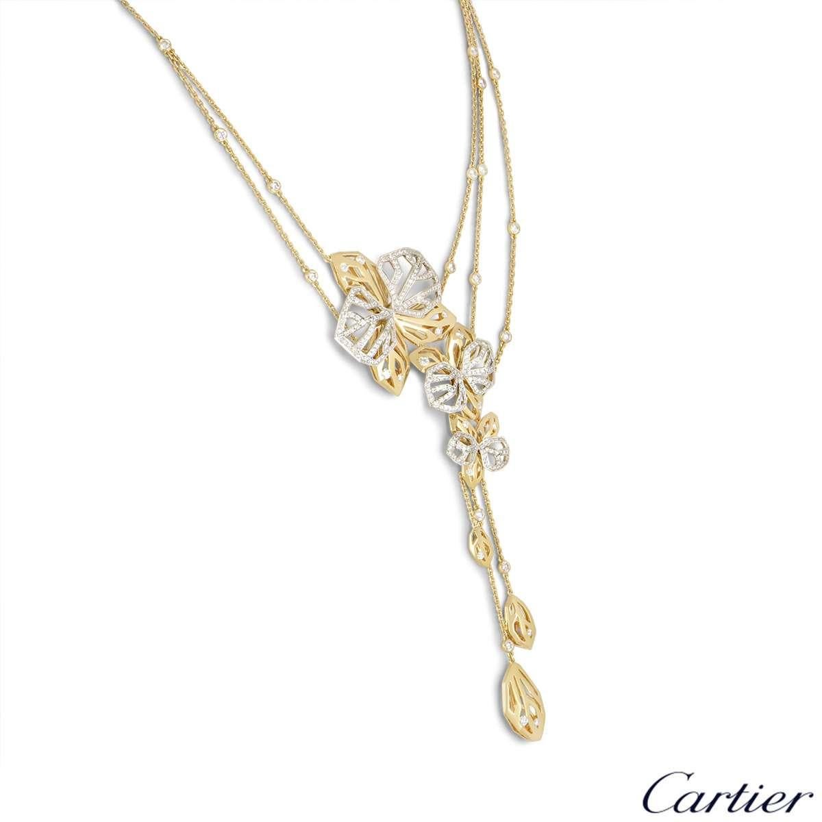 Women's Cartier Caresse d'Orchidees Necklace and Ring Suite