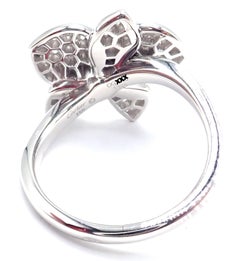 Cartier Caresse D'orchidées Orchid Flower Diamond White Gold Ring