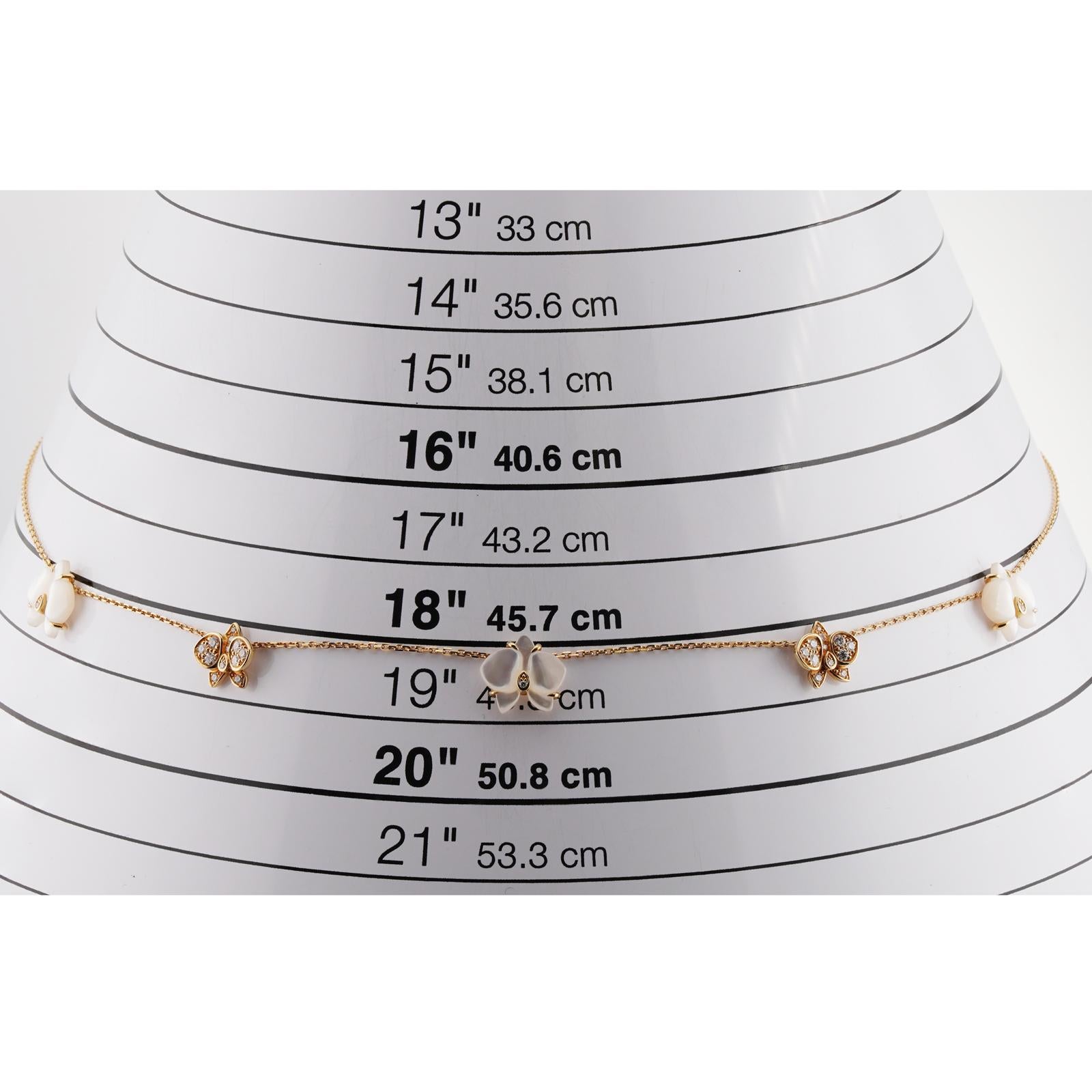 CARTIER Caresse d'Orchidées par Cartier Perlmutt-Diamant-Halskette 4