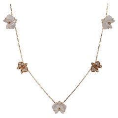 CARTIER Caresse d'Orchidées par Cartier Perlmutt-Diamant-Halskette