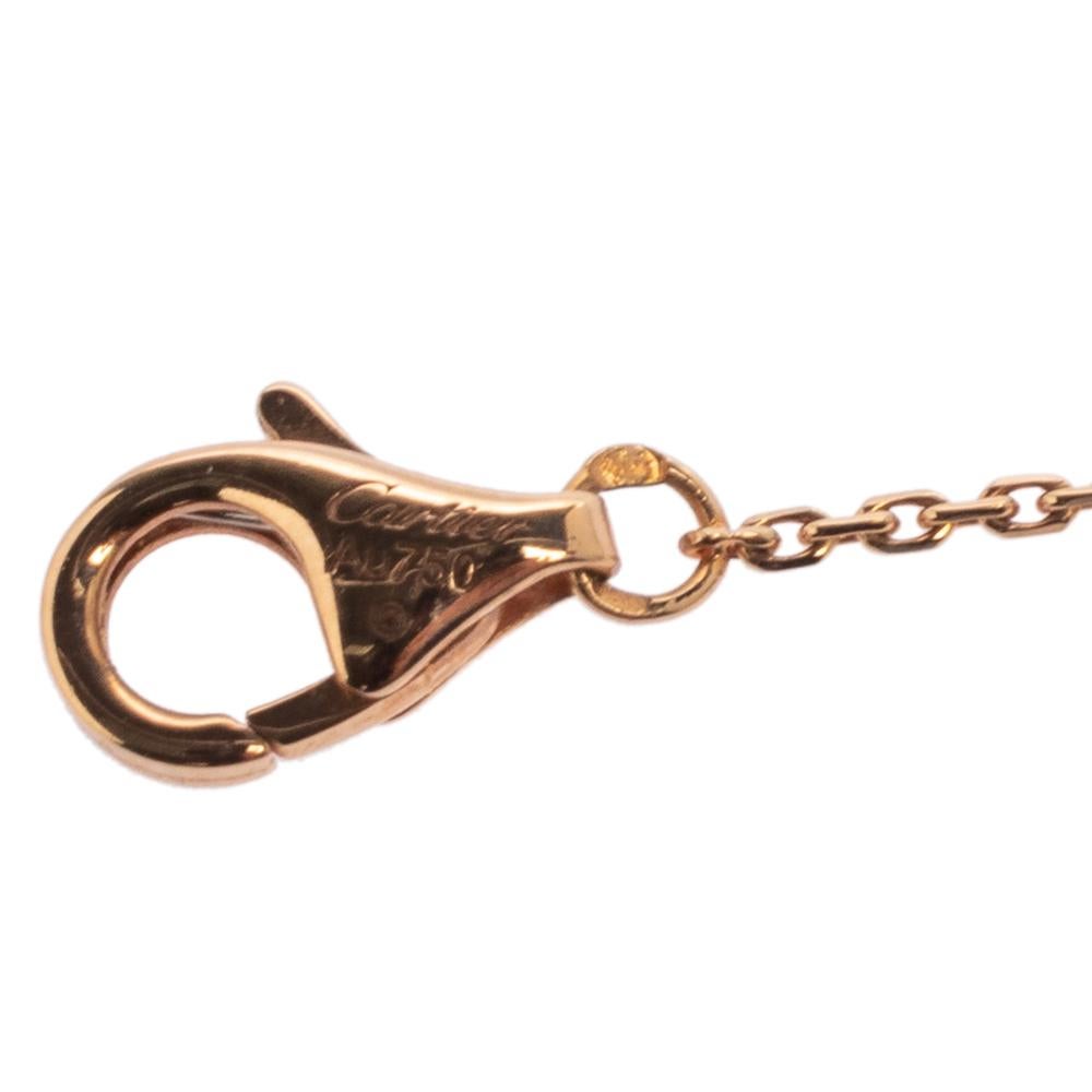Cartier Caresse d'Orchidées par Cartier Pink Chalcedony 18K Rose Gold Bracelet In Good Condition In Dubai, Al Qouz 2