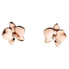 Cartier Caresse D’orchidées Par Rose Gold Diamond Earring