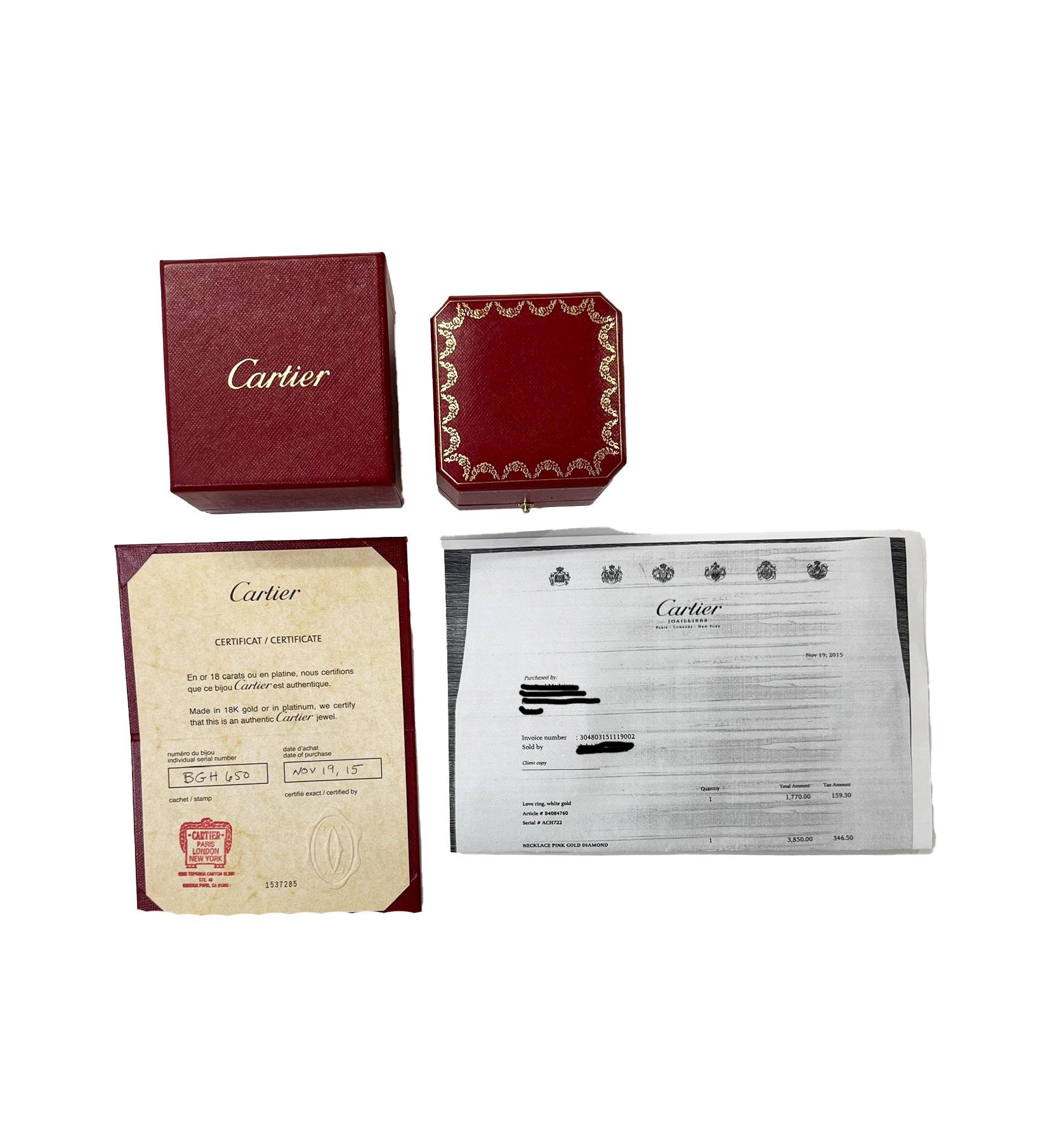 Anello Cartier Caresse d'Orchidees (oro bianco) in vendita 1