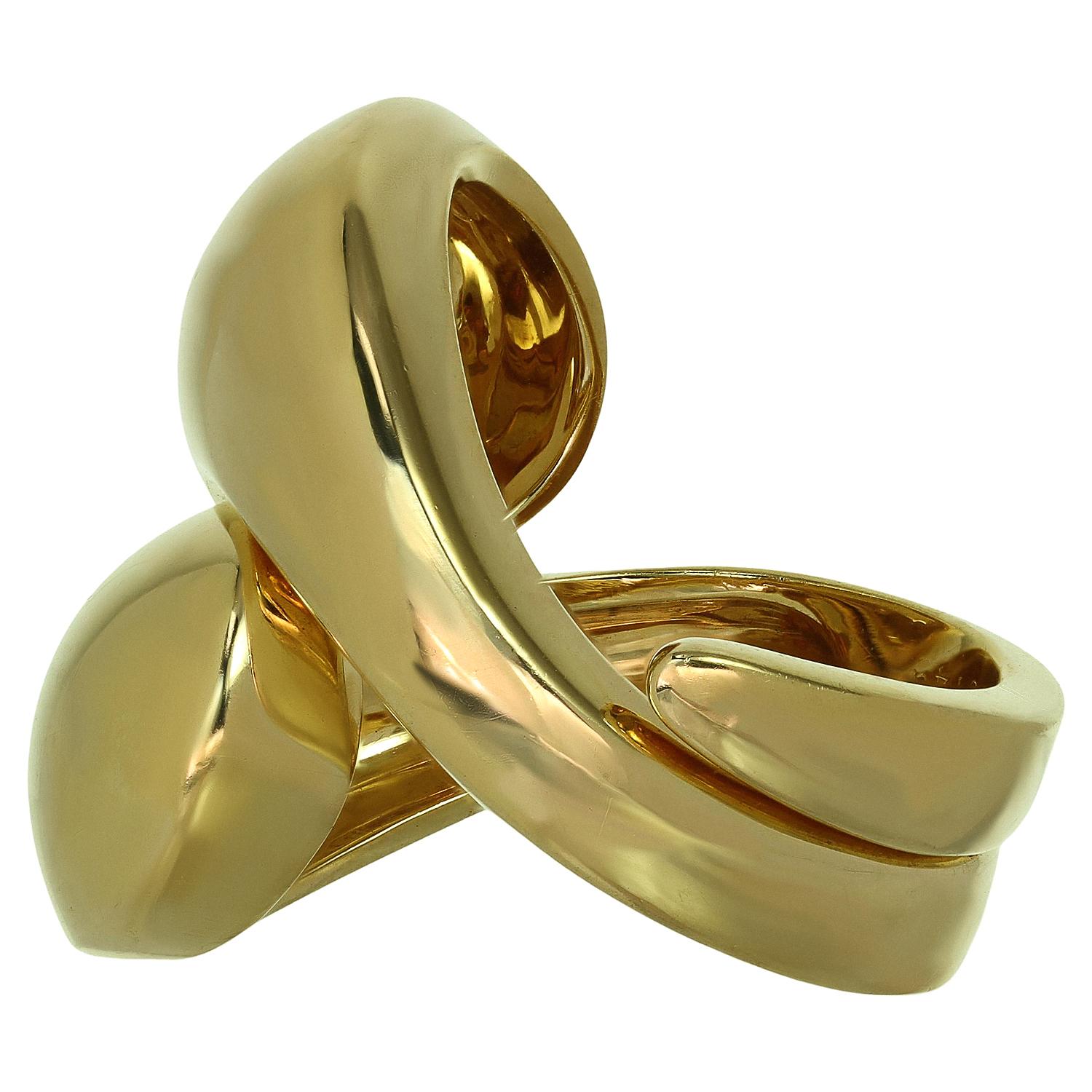 CARTIER Carmelo Ying Yang 18k Yellow Gold Ring Papers 1