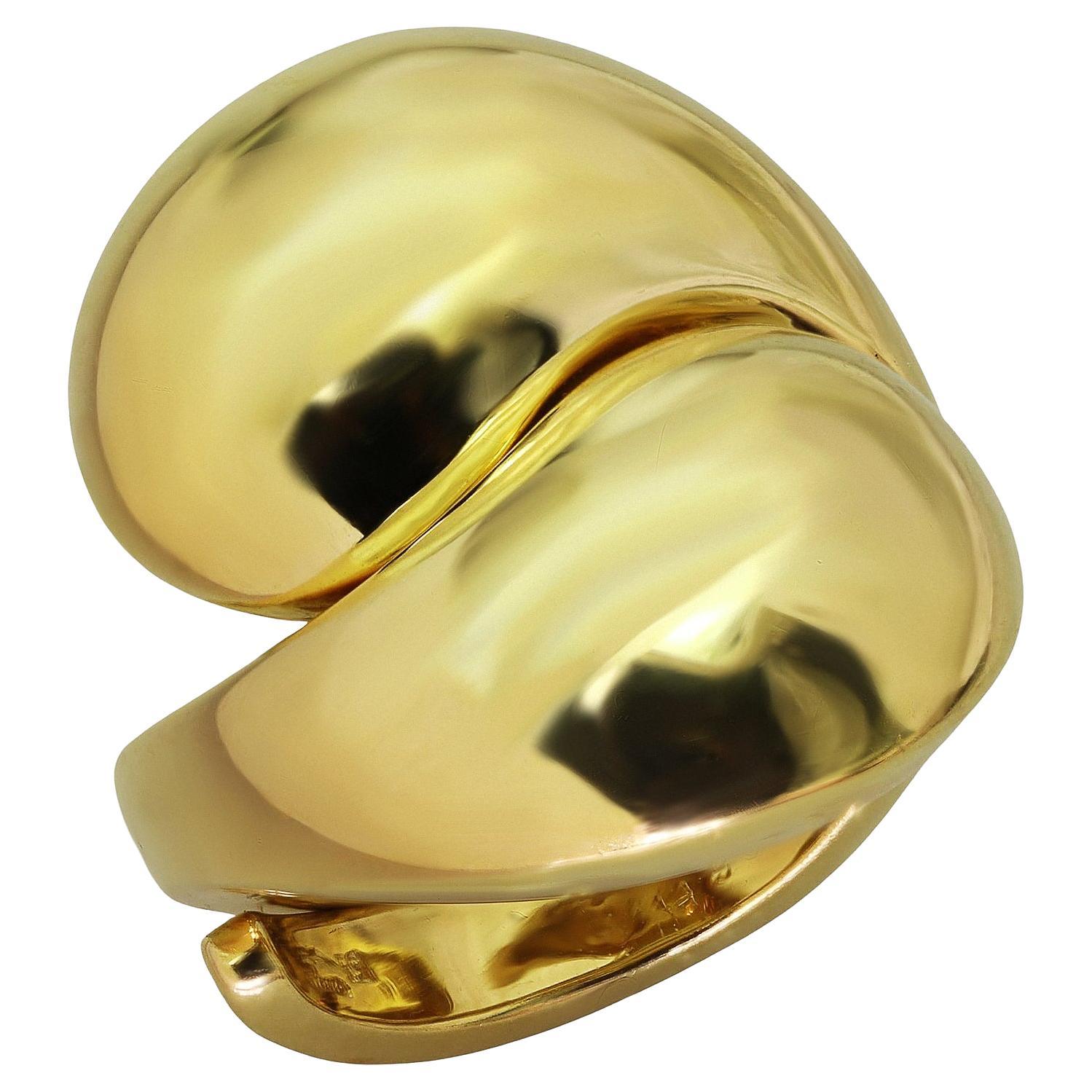 CARTIER Carmelo Ying Yang 18k Yellow Gold Ring Papers