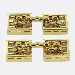 Cartier Carré Cut Diamond Cufflinks