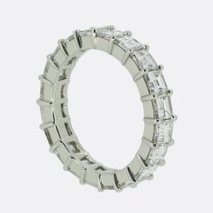 Cartier Carre Cut Diamond Eternity Ring Size J (49)