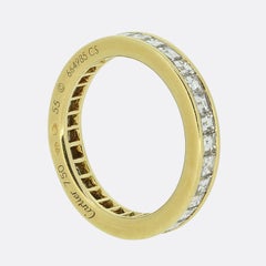 Cartier Carré Cut Diamond Full Eternity Ring Size O (55)
